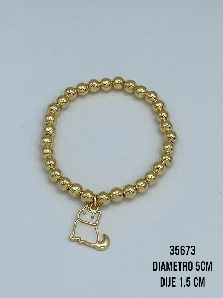 PULSERA GOLD GATITO