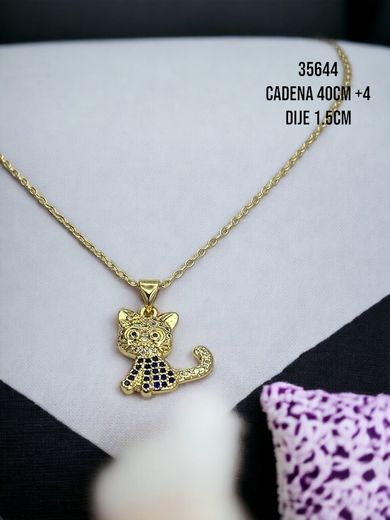 GARGANTILLA GATITO LILA